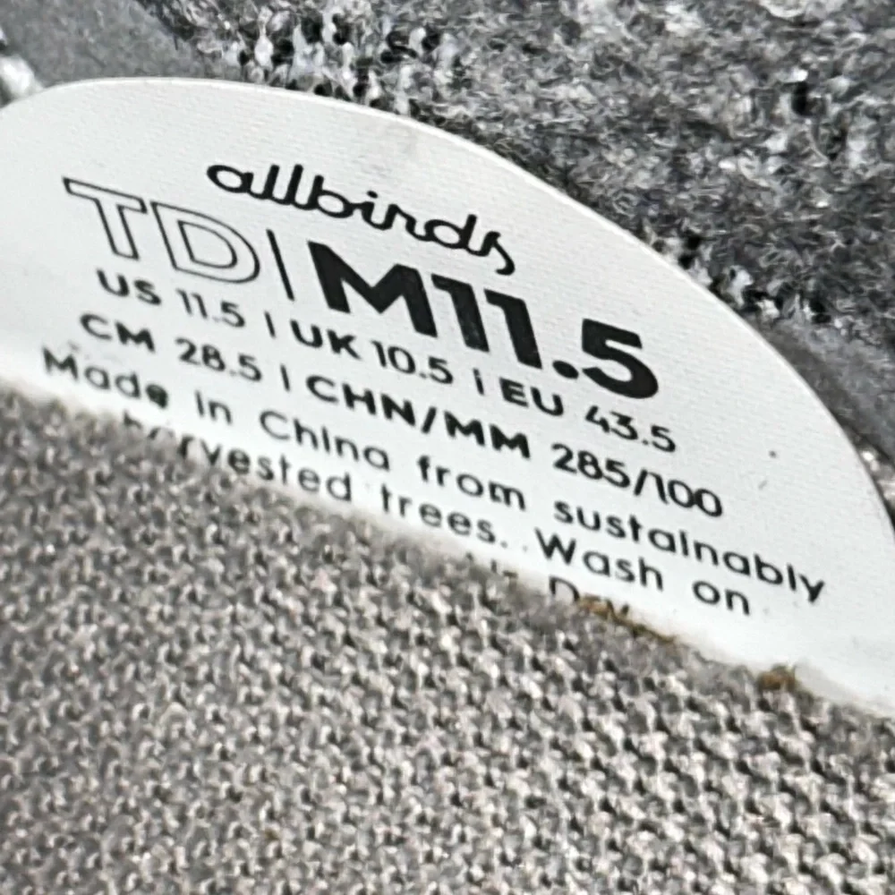 Allbirds Men’s Tree Dasher 2 Black Breathable Knit Active Shoe size 11.5 - Picture 7 of 9